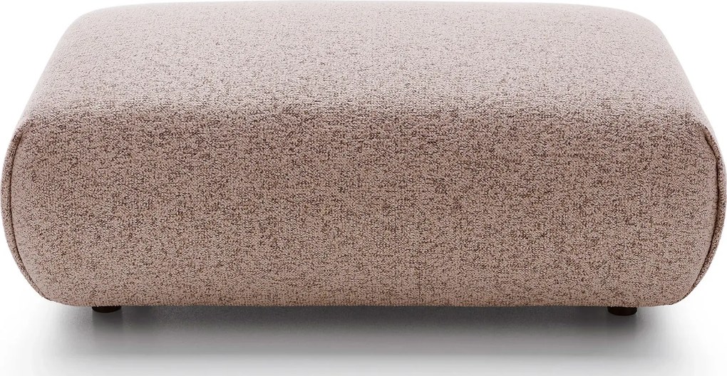 Minimalistyczna duża pufa do salonu oberżyna W3-L40