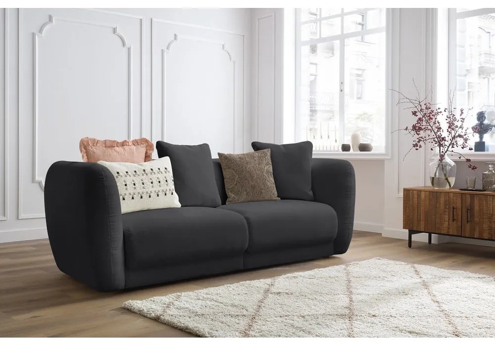 Ciemnoszara sofa 230 cm Bourbon – Bobochic Paris