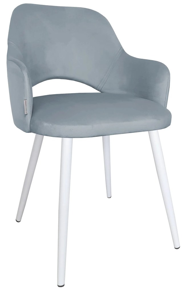 Krzesło Milano tkanina Welur noga metalowa