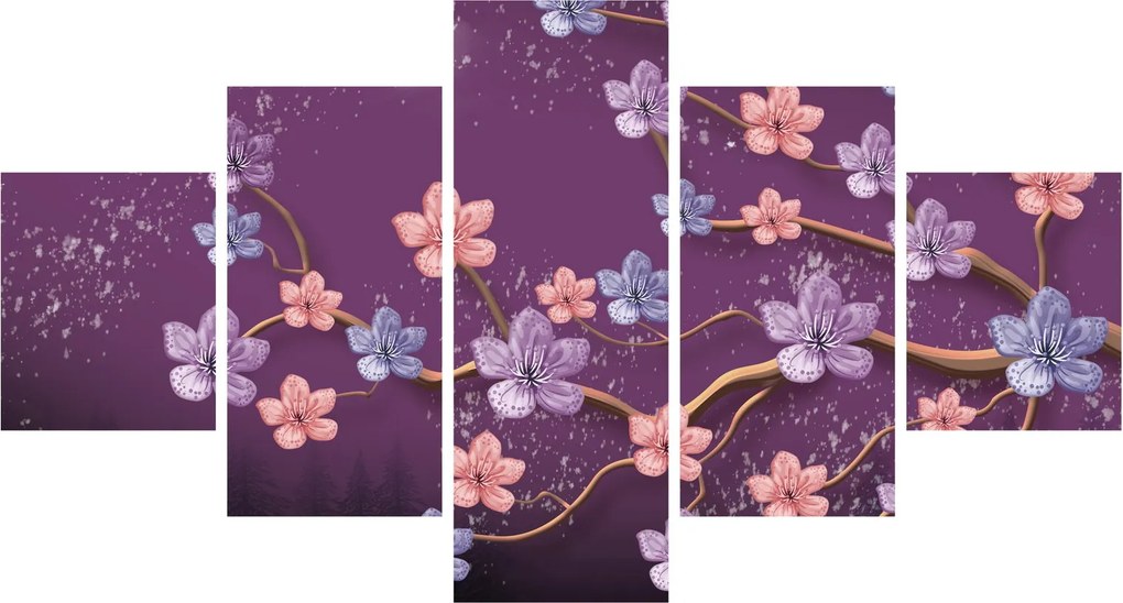 Obraz - Wiosenny zmierzch (125x70 cm)
