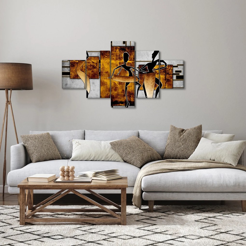 Obraz - Motywy kultury afrykańskiej (125x70 cm)