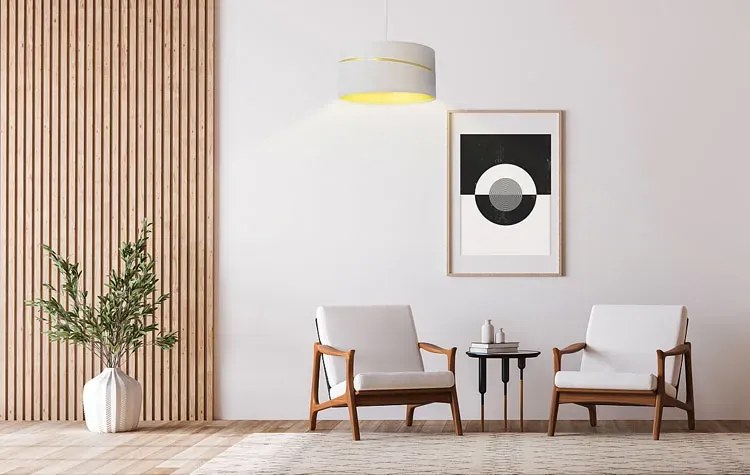 Biała Nowoczesna Okrągła Lampa Wisząca E0-S16