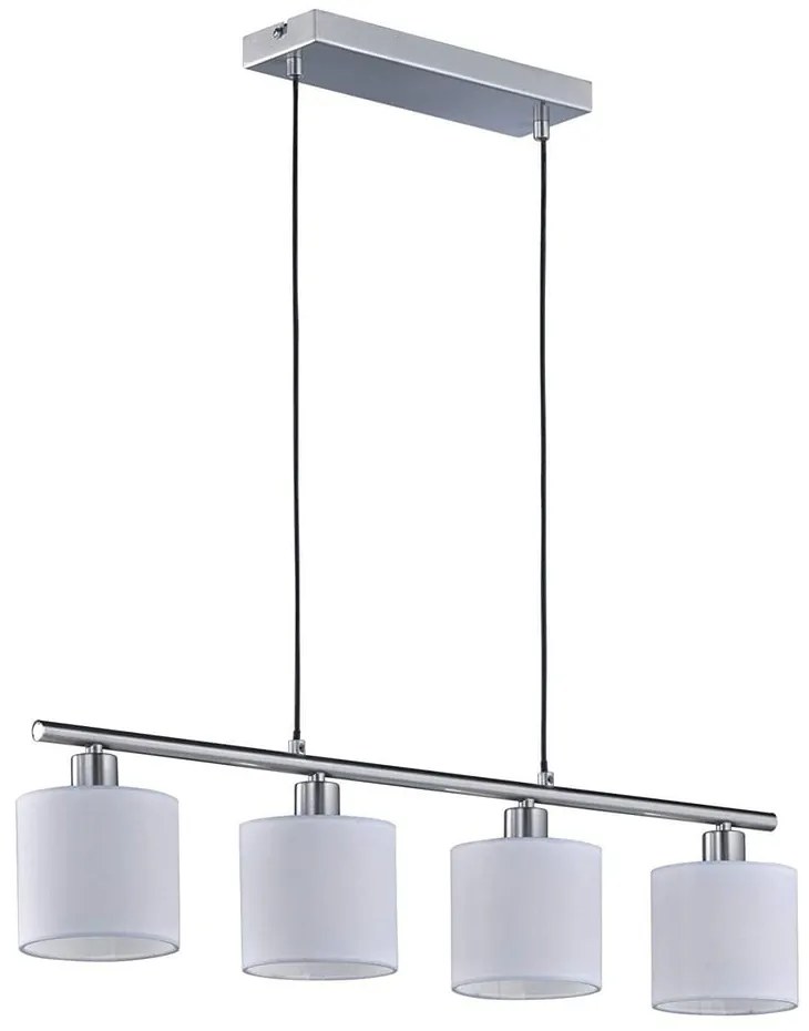 Biała lampa wisząca na 4 żarówki Triop Pendant Tommy