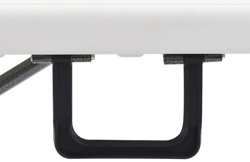 Zestaw białych ławek ogrodowych D6-C56
