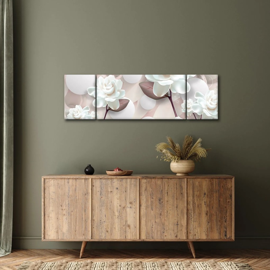 Obraz - Kwiat róży (170x50 cm)