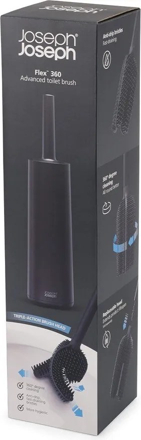 Czarna szczotka do WC Flex – Joseph Joseph