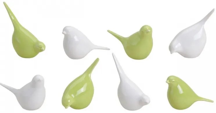 Porcelanowy ptaszek BIRDETTA 9 cm - różne warianty Kolor: Biały