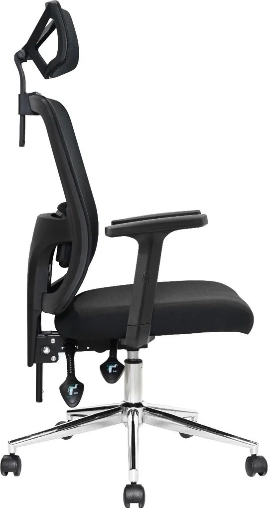 Krzesło biurowe z regulacją lędźwiową Otis, zgodne z normą BHP