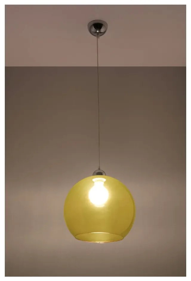 Żółta lampa wisząca Sollux Bilbao