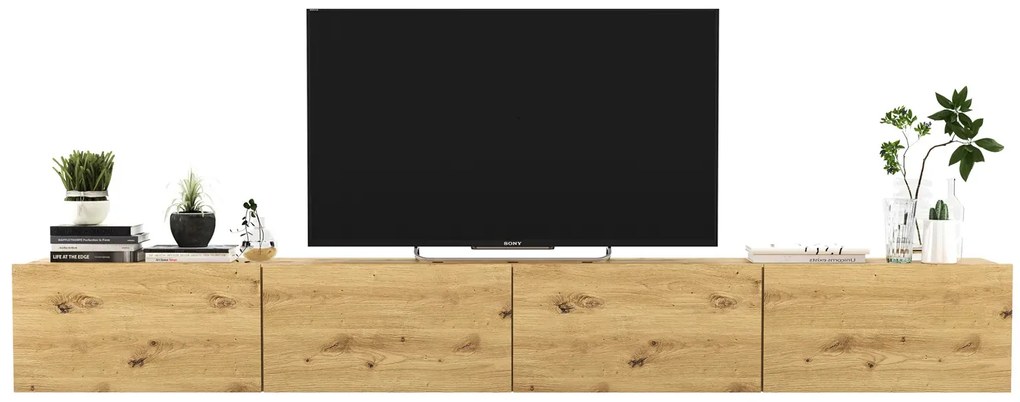 Zestaw Ściennych Szafek Rtv Dąb Artisan L3-G27