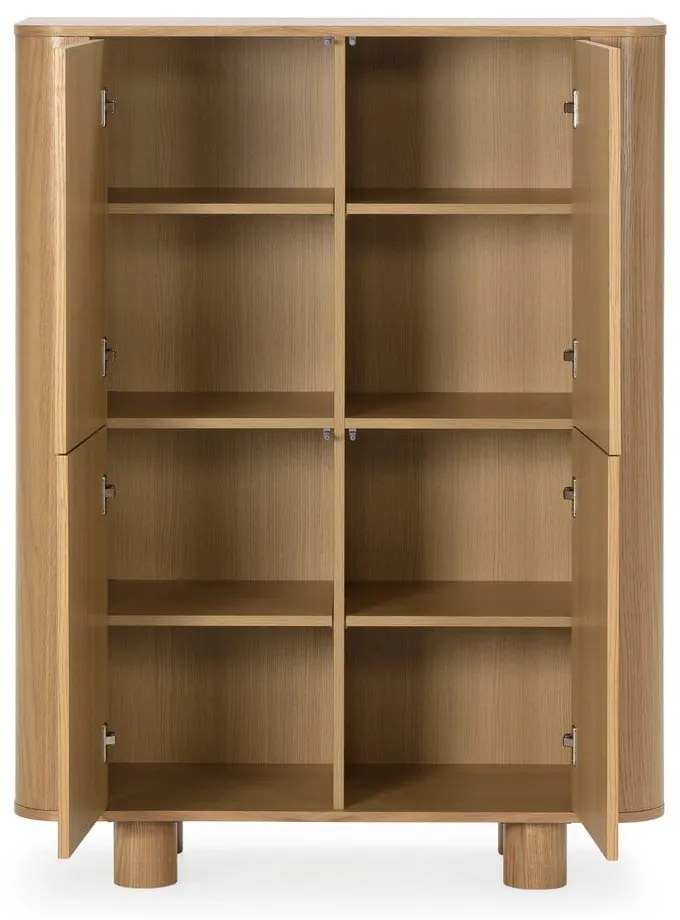 Szafka w dekorze dębu w naturalnym kolorze 100x133x40 cm Padoc – MOME