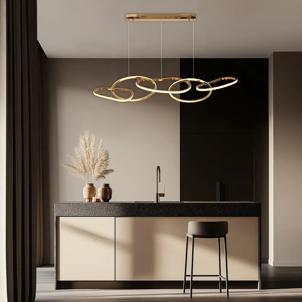Lampa wisząca LED w kolorze złota Anneli – Candellux Lighting