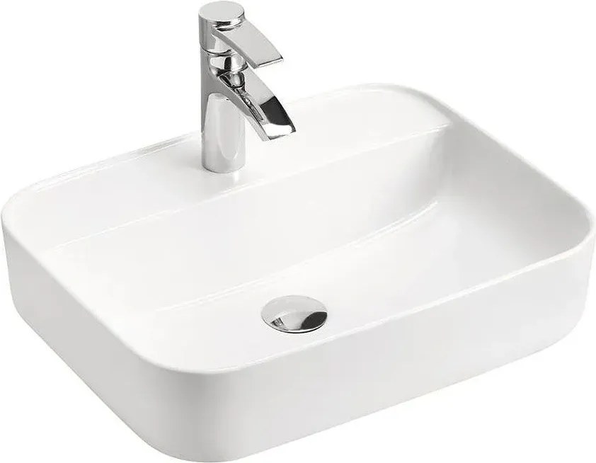 Ceramiczna biała umywalka nablatowa K7-M89