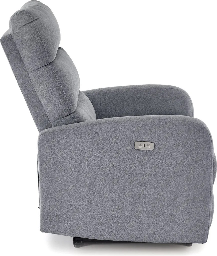 Fotel masujący i rozkładany elektrycznie Carinio Halmar