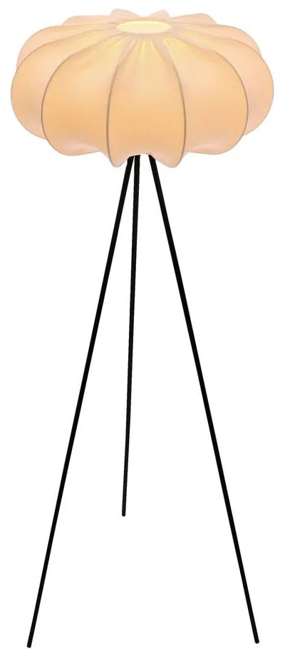 Biała lampa stojąca z tekstylnym kloszem (wysokość 147 cm) Cafee – Candellux Lighting