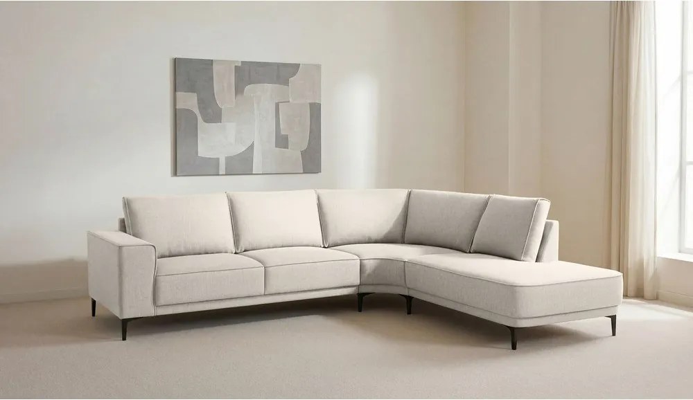 Kremowy narożnik (prawostronny) Copenhagen – Scandic