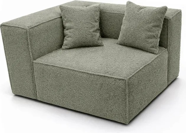 Narożnik Modułowy CERIO Szary Boucle Nowoczesny
