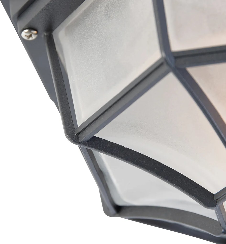 Lampa sufitowa rustykalna ciemnoszara 26,5 IP44 - Bri