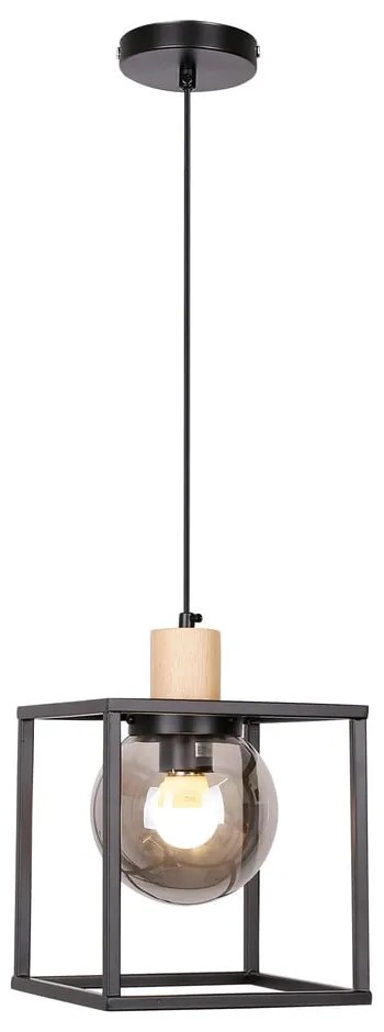 Czarna lampa wisząca 19x19 cm Retro 2 – Candellux Lighting