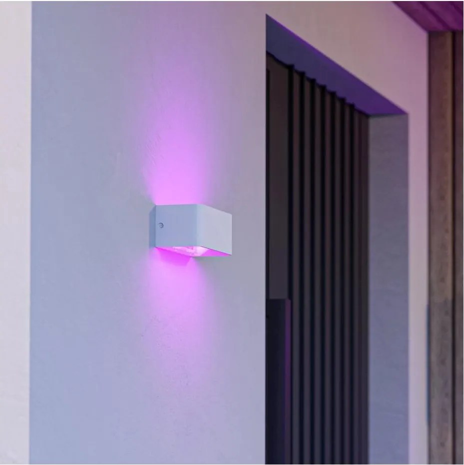 Eglo 901955 - LED RGBW ściemnialny zewnętrzny kinkiet SANIA-Z LED/10W/230V IP55 biały