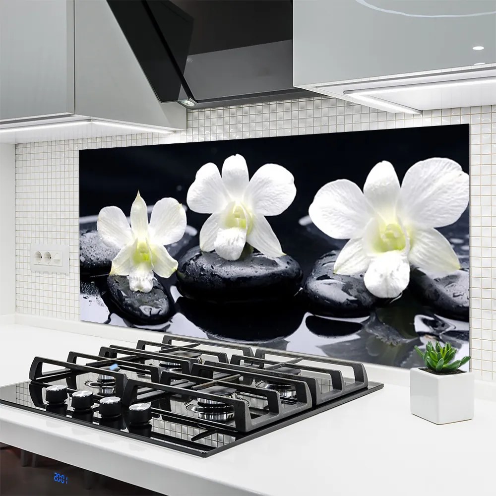 Panel nad blat kuchenny Orchidea W Kompozycji Zen