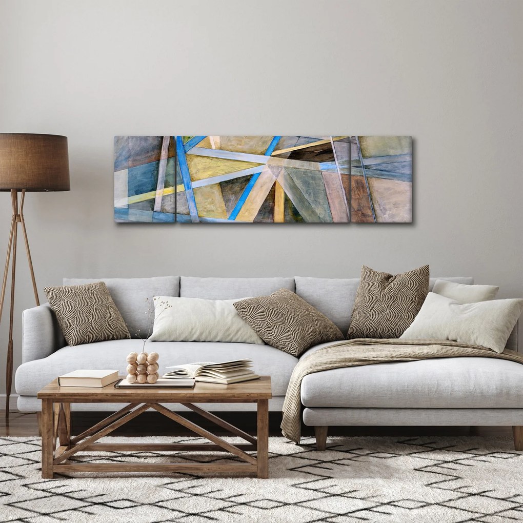 Obraz - Abstrakcja (170x50 cm)