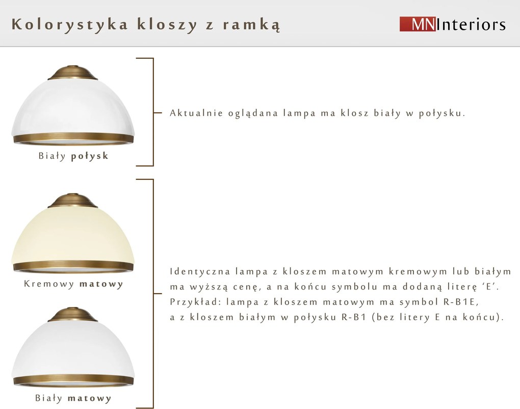 Plafon z dużym kloszem HR-PL3D