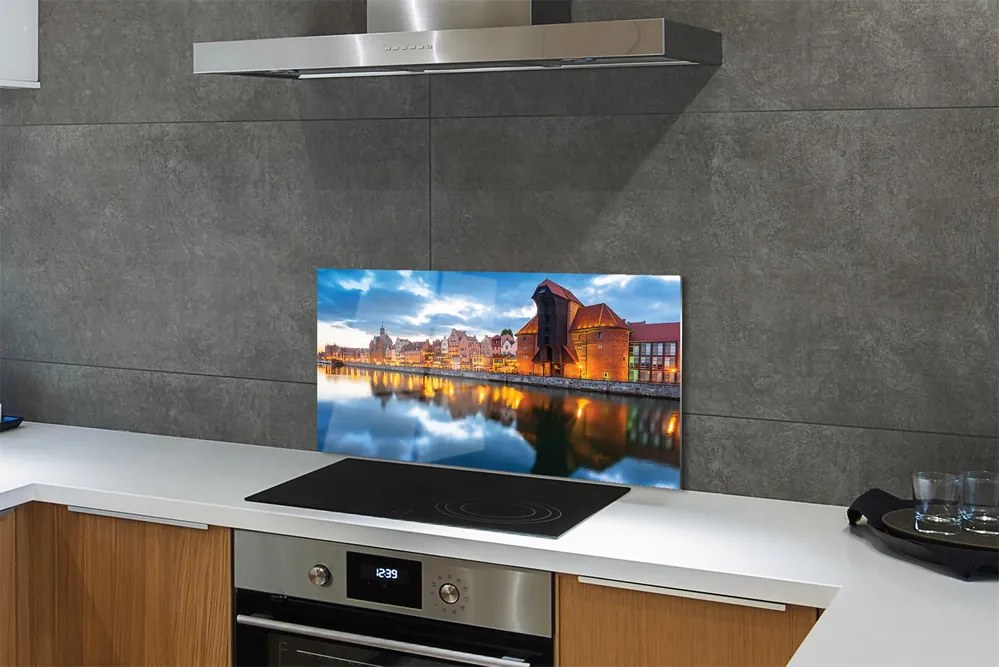 Panel nad Blat Kuchenny Gdańskie Kamienice nad Rzeką