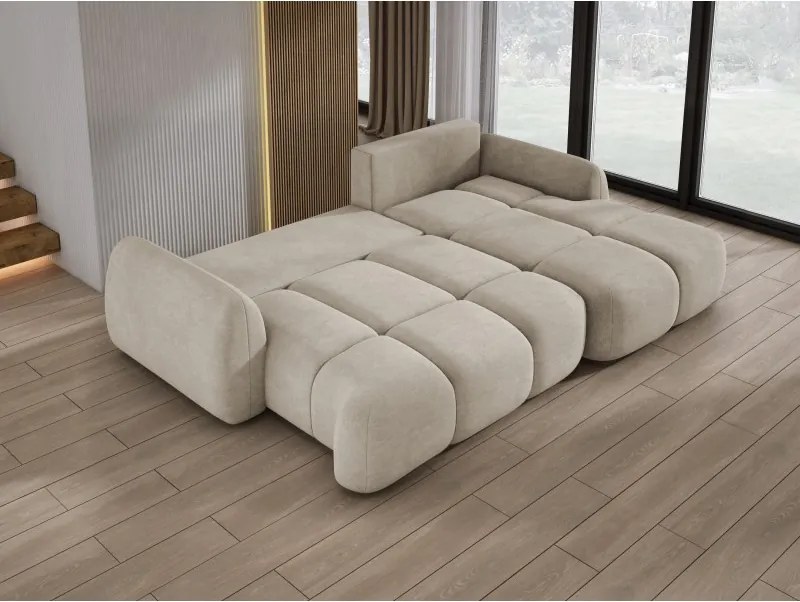 Narożnik COCO WIND z funkcją spania poduszkami i pojemnikiem CLOUD 03 WERSAL