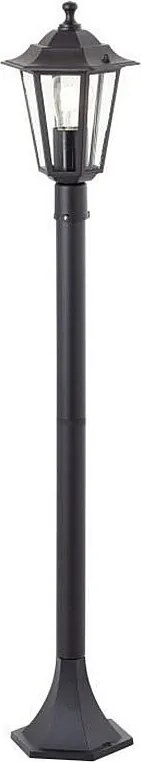 Lampa stojąca zewnętrzna Carleen czarna E27 60W IP44 metal/szkło, wysokość 100 cm, żarówka nie w zestawie