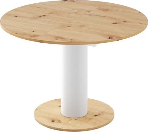 Rozkładany stół jadalniany Solo Lux z blatem w dekorze dąb