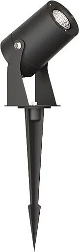 Sair - 10W Round LED Spotlight IP65 Black 2200K - Garden Light for Plants or Hedges h36cm - Beneito faure