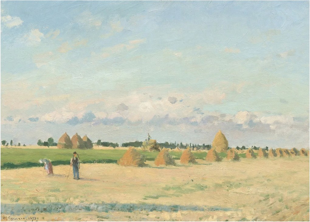 Obraz na szkle - Camille Pissarro, Landscape, Ile de France, reprodukcje (70x50 cm)