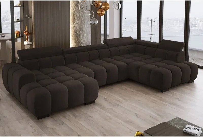 Narożnik BULL XL Prawostronny z elektryczną funkcją regulacji tkanina Salvador 04 WERSAL