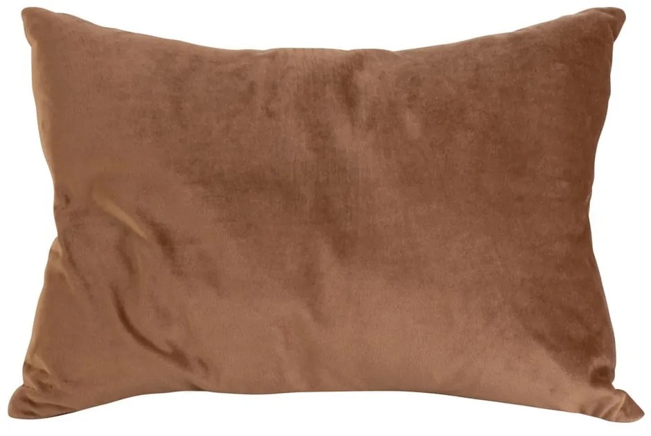Karmelowobrązowa poduszka PT Living Leather Look, 50x30 cm