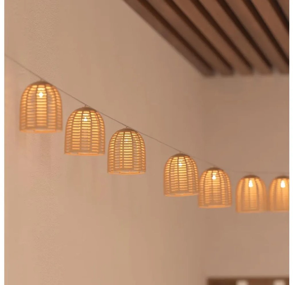 Atmosphera - LED solarny łańcuch dekoracyjny AIA 10xLED 3,35m IP44 ciepły biały