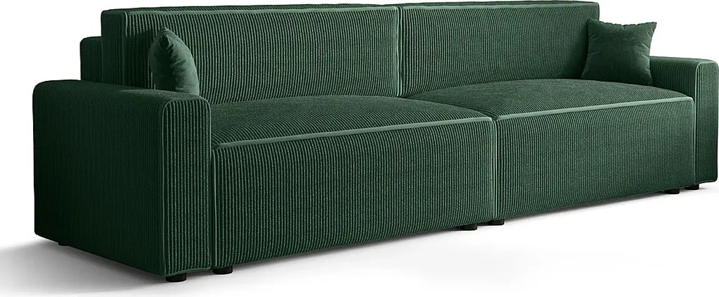 Ciemnozielona sofa z funkcją spania N5-A59