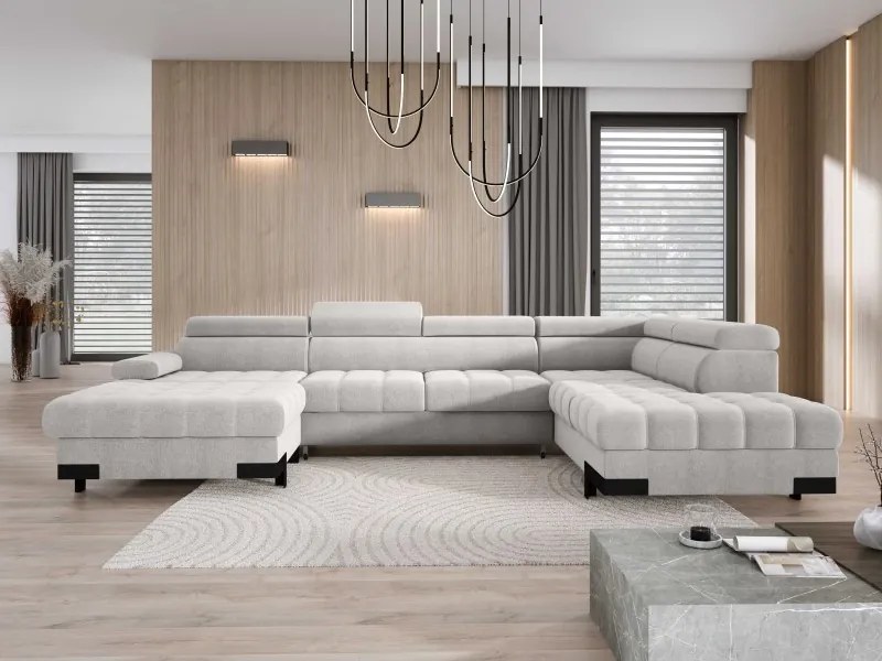 Narożnik SELVA XL Prawostronny z funkcją spania i pojemnikiem AUSTIN 17 WERSAL