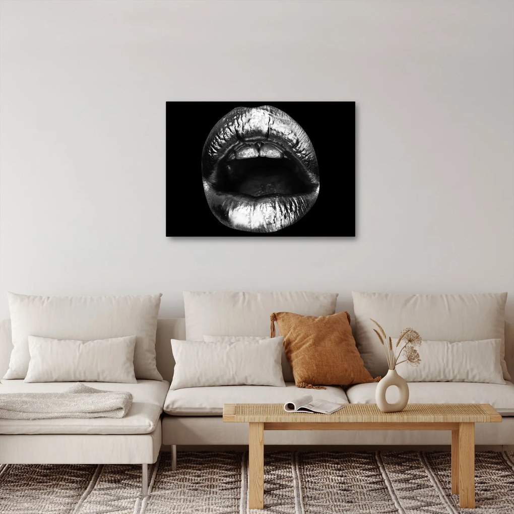 Obraz - Błyszczące usta (70x50 cm)