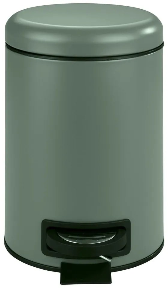 Zielony kosz łazienkowy Wenko Leman, 3 l