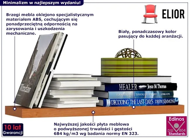 Na kwiaty półka olcha 60 cm H0-A58