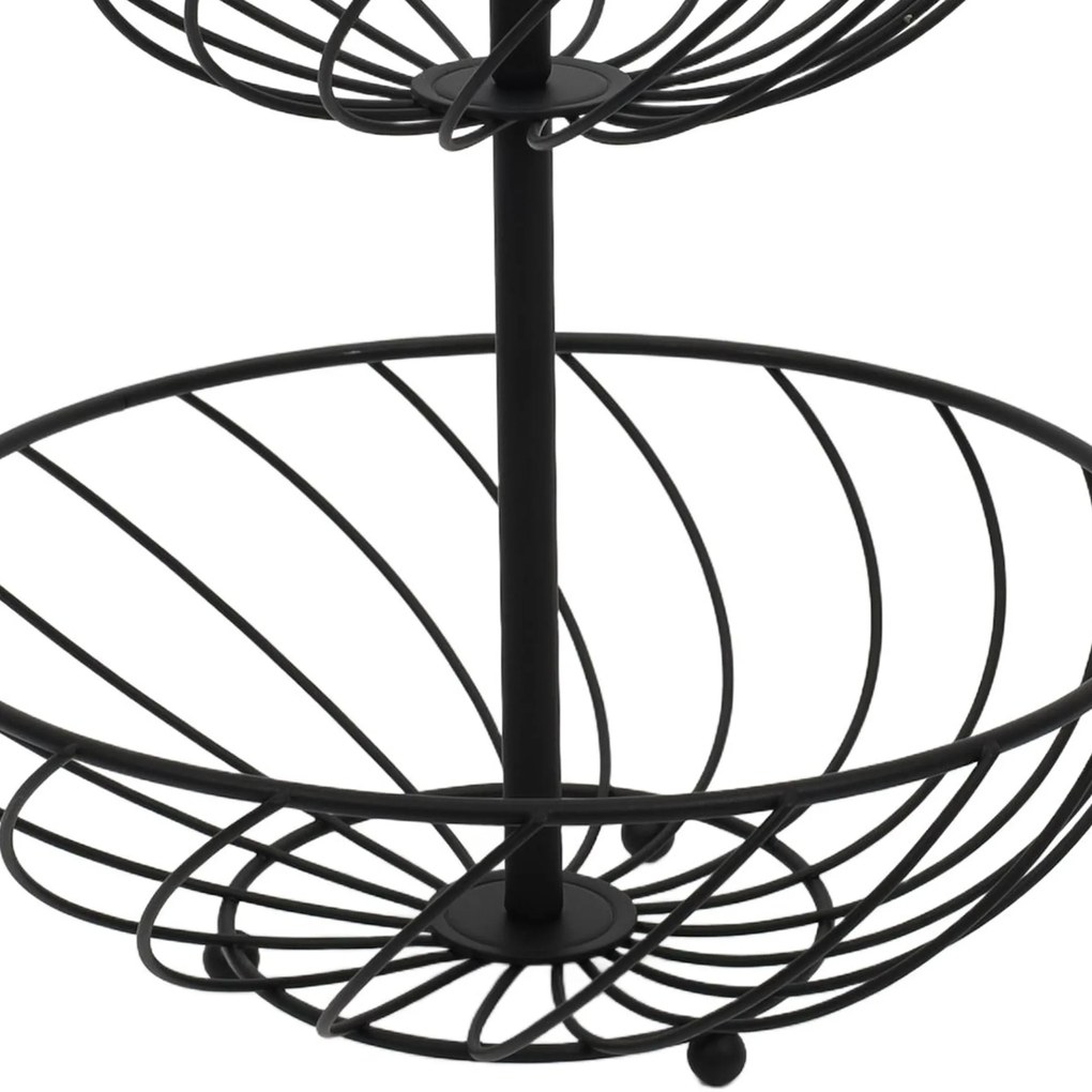 Etażerka metalowa, 2 poziomy, wys. 30 cm