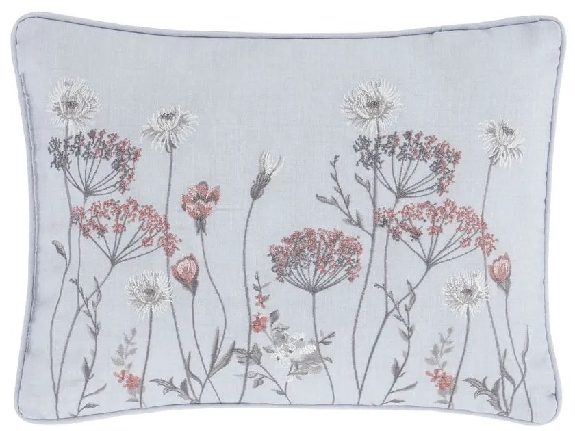 Różowo-szara poduszka Catherine Lansfield Meadowsweet Floral, 30x40 cm