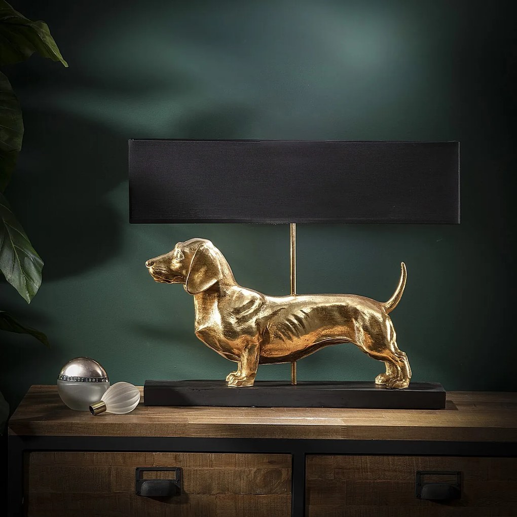 Lampa stołowa Gold Dog 48cm