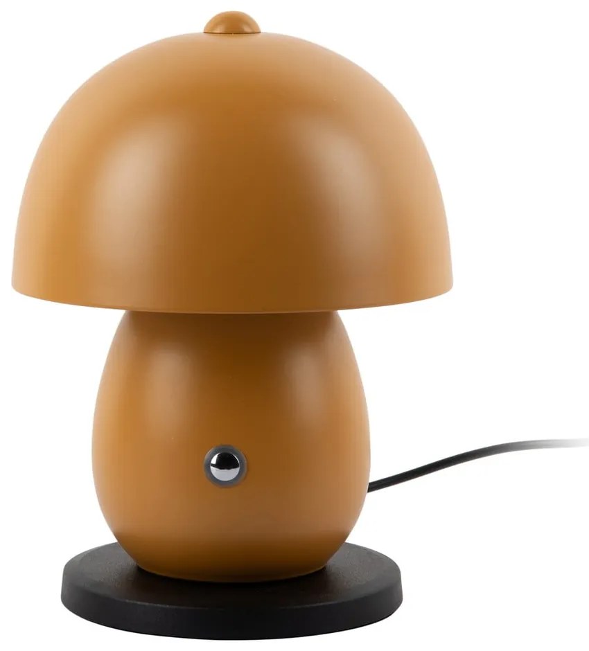 Lampa stołowa LED w kolorze ochry z metalowym kloszem (wysokość 18 cm) Mono LED – Leitmotiv