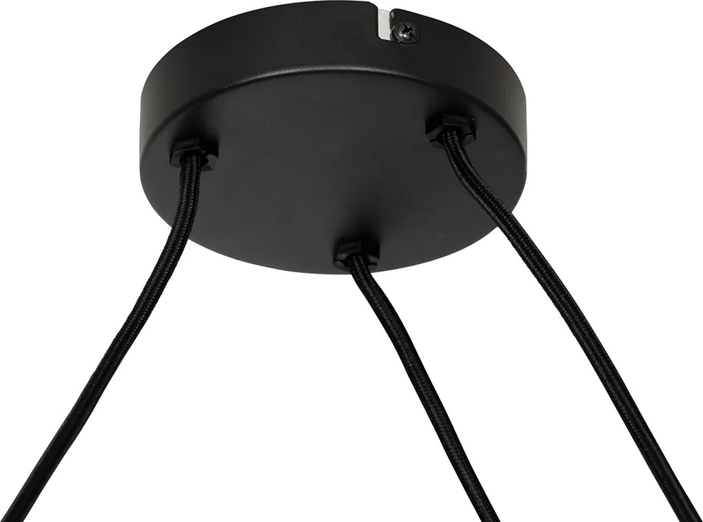 Designerska lampa wisząca biała 50 cm 3-światła - Plu