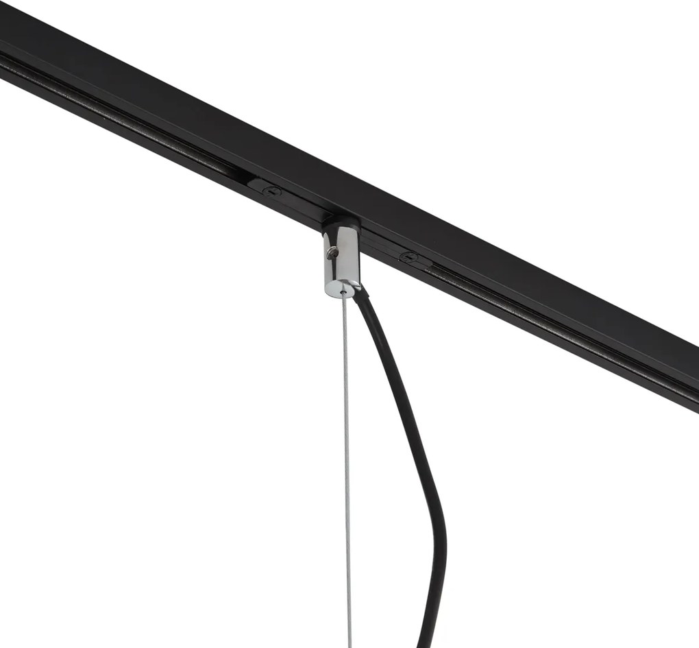 Designerska lampa wisząca chromowana do systemu szynowego 1-fazowego - Slimline Sara
