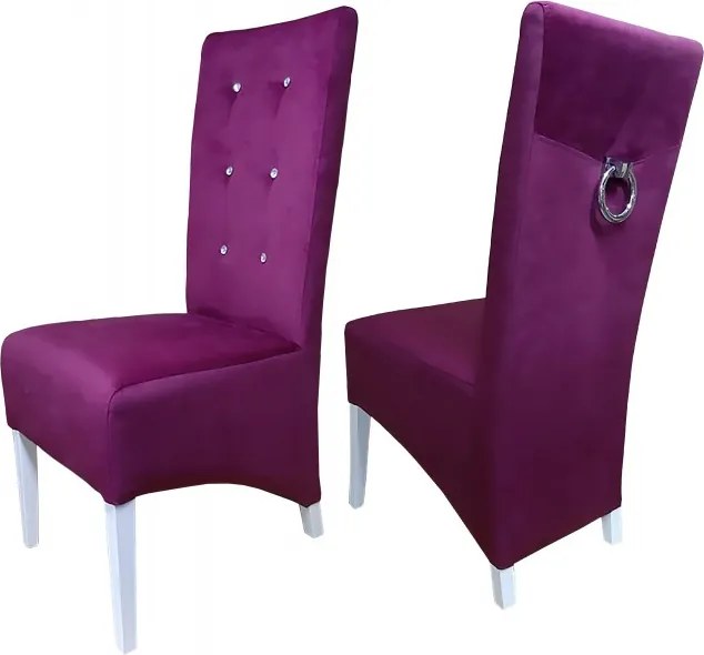 Krzesło nowoczesne do jadalni pikowane oparcie wygodne siedzisko