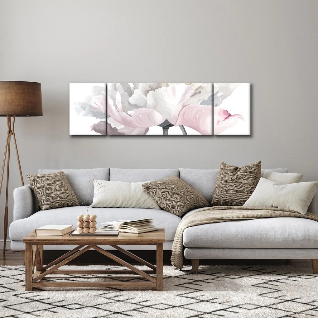 Obraz - Kwiat róży (170x50 cm)