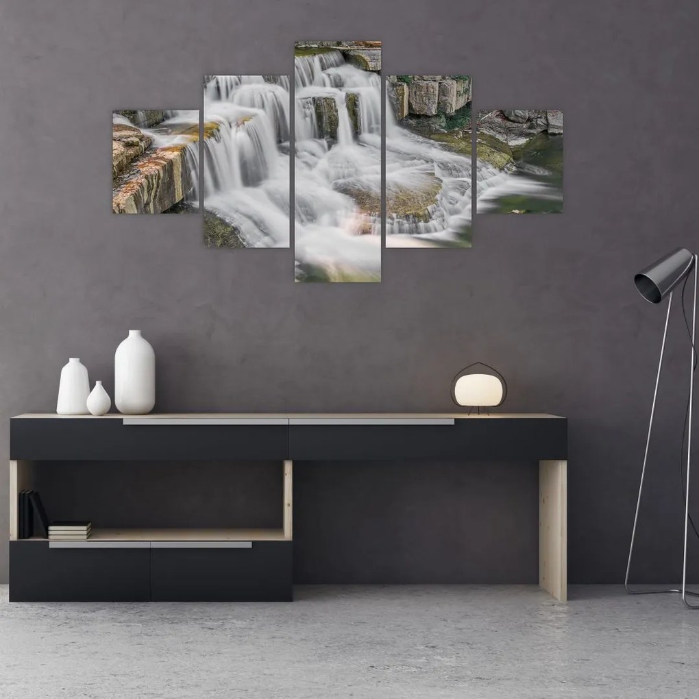Obraz wodospadów (125x70 cm)